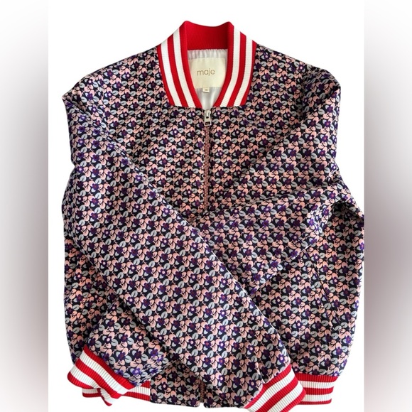 Maje Bomber Jacket Women's Size 38 ( Medium) - Picture 10 of 12